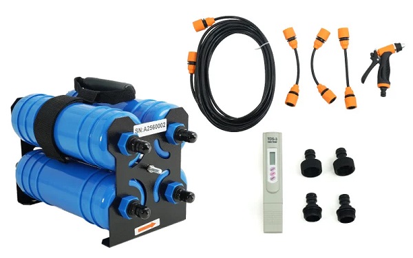 サンコー、「水道に取り付けるだけで純水になる純水器『水シミZERO』」を発売