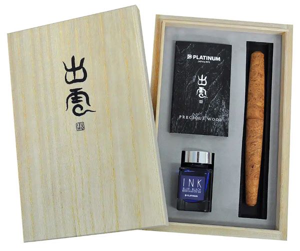 プラチナ万年筆、「出雲」ブランドから銘木シリーズ「花梨瘤」を数量限定発売