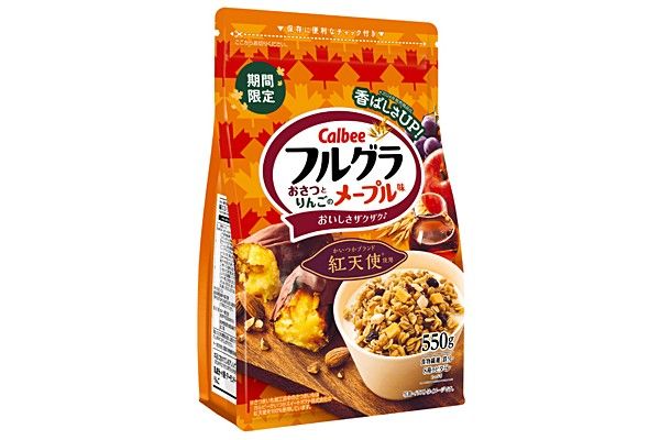 カルビー、『フルグラ® おさつとりんごのメープル味』を全国で期間限定発売