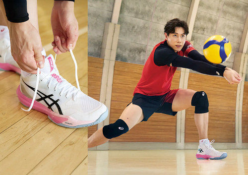 アシックスジャパン、部活生を応援するバレーボールシューズコレクション「HARUKAZE PACK」を発売