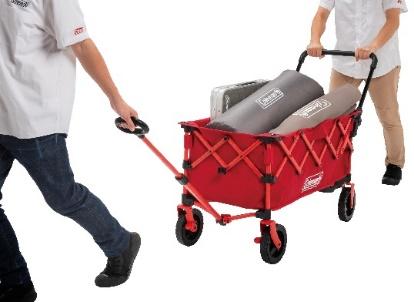 ニューウェルブランズ・ジャパン、コールマンより「アウトドアワゴンテーブル」と「アウトドアワゴンプッシュハンドル」を発売