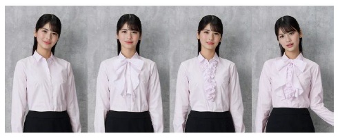 はるやま商事、4WAY仕様で多彩な着こなしを実現する「ViViフリル&リボン付4WAYスキッパーブラウス」を発売