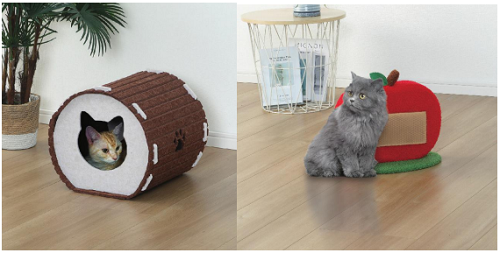 コメリ、オリジナルブランド「Pet ami」からフェルトハウスと新デザインの猫の爪とぎを販売開始