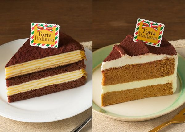 銀座コージーコーナー、「ティラミス」の味わいをイメージしたミルクレープとシフォンケーキを期間限定販売