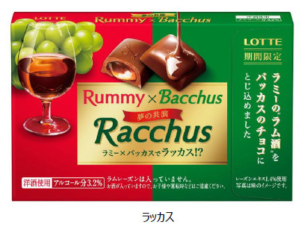 ロッテ、「ラミー」と「バッカス」特別コラボの記念商品「ラッカス」を発売