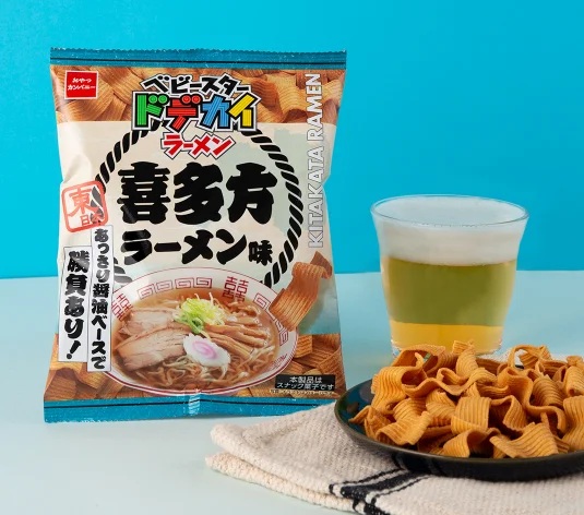 おやつカンパニー、「喜多方ラーメン」をイメージした「ベビースタードデカイラーメン（喜多方ラーメン味）」を期間限定発売