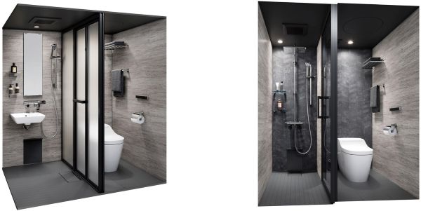 パナソニック ハウジングソリューションズ、水廻りユニット「S＆PII-monochrome-（シャワー＆パウダーII -モノクローム-）」を発売