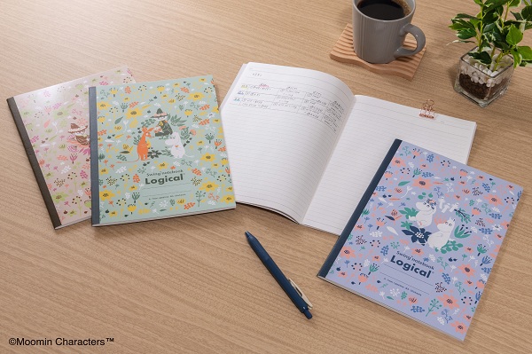 ナカバヤシ、ムーミンデザインのノート「スイング・ロジカルノート セミB5 ムーミン ブルームシリーズ 5冊パック」を発売