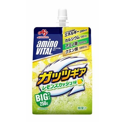 味の素、「アミノバイタル ゼリードリンク ガッツギア＜レモンスカッシュ味＞」を発売