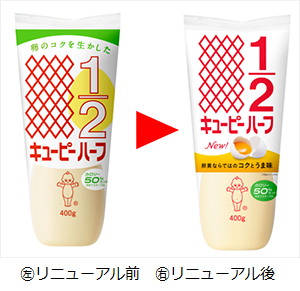 キユーピー、「キユーピーハーフ」を大幅リニューアル