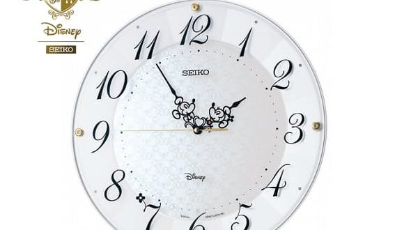 セイコークロック、「大人ディズニーシリーズ」より時分針にミッキーとミニーをデザインした掛時計を発売