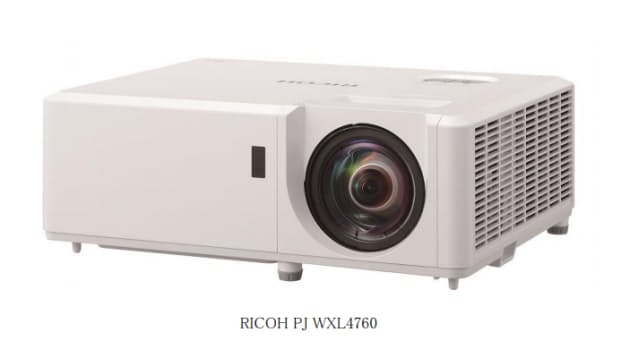 リコー、レーザー光源に対応した中輝度タイプの短焦点プロジェクター「RICOH PJ WXL4760」を発売