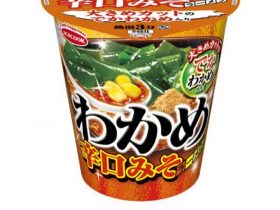 エースコック、「タテロング わかめラーメン 辛口みそ」