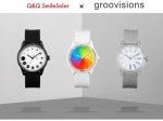 シチズン時計、「Q&Q SmileSolar」からデザインスタジオ「groovisions」とのコラボモデル