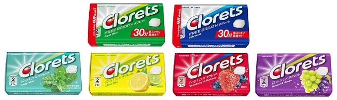 モンデリーズ・ジャパン、「クロレッツ」ブランドのタブレットラインのパッケージをリニューアルし6製品