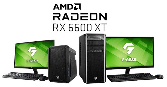 ヤマダデンキ、「G-GEAR」からAMD Radeon RX 6600 XT搭載ゲーミングPC