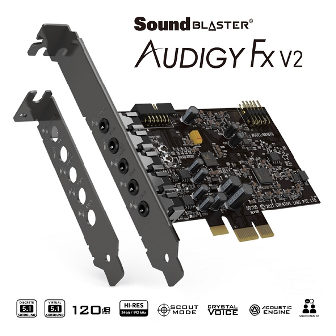 クリエイティブメディア、サウンドカード「Sound Blaster Audigy Fx V2」