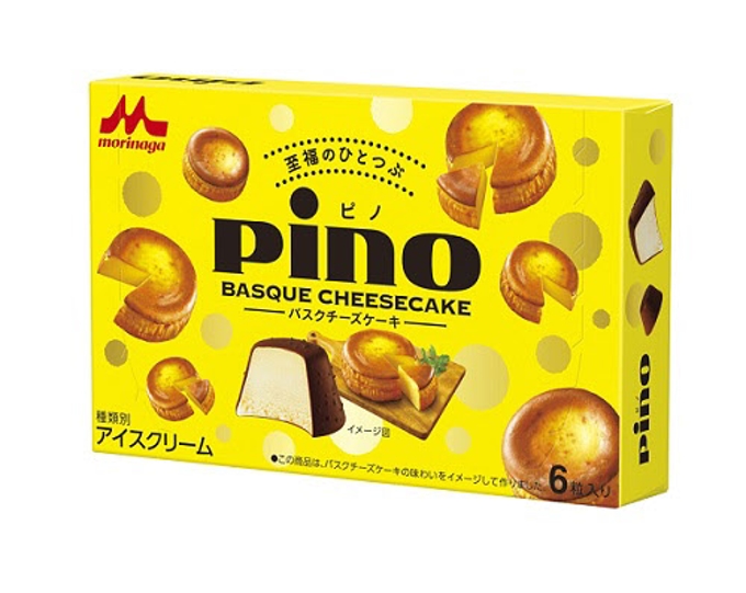 森永乳業、「ピノ バスクチーズケーキ」