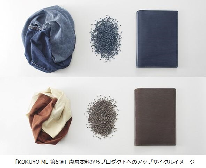 コクヨ、「KOKUYO ME（コクヨミー）」シリーズから廃棄衣料のアップサイクル素材を採用した4商品