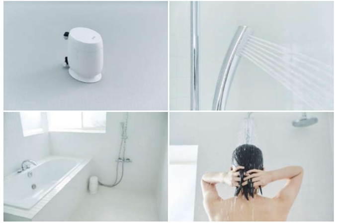 三浦工業、1～2人世帯向けシャワー用軟水器「Softina pod」