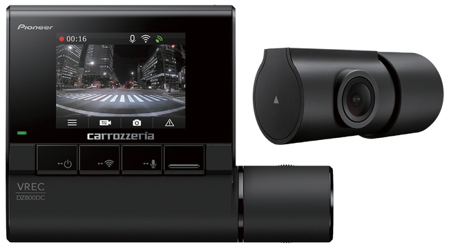 パイオニア、カロッツェリア 高機能2カメラタイプのドライブレコーダーを発売