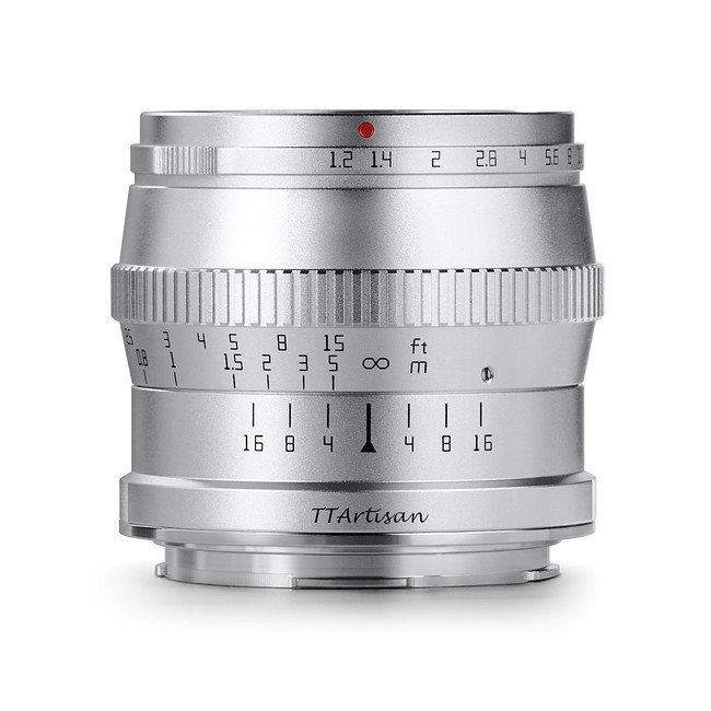 焦点工房、Ｌマウント用の大口径中望遠レンズ「TTArtisan 50mm f/1.2 C シルバー」を発売