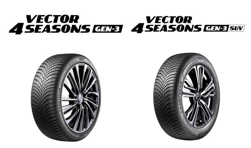 グッドイヤー、プレミアムオールシーズンタイヤ「VECTOR 4SEASONS GEN-3/GEN-3 SUV」を発売