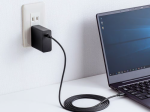サンワサプライ、USB Power Delivery規格対応のUSB Type-Cケーブル付きAC充電器を発売
