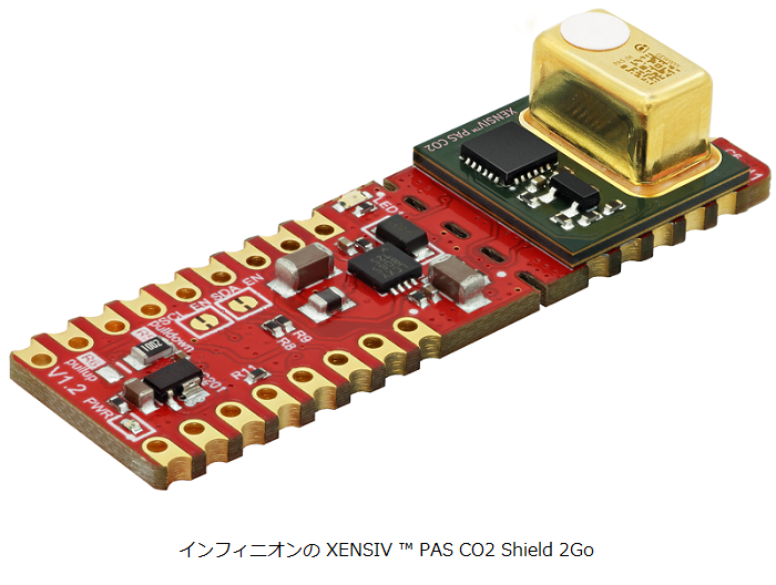 インフィニオンテクノロジーズ、CO2測定用XENSIV PAS CO2 Shield2Go ボードを発売