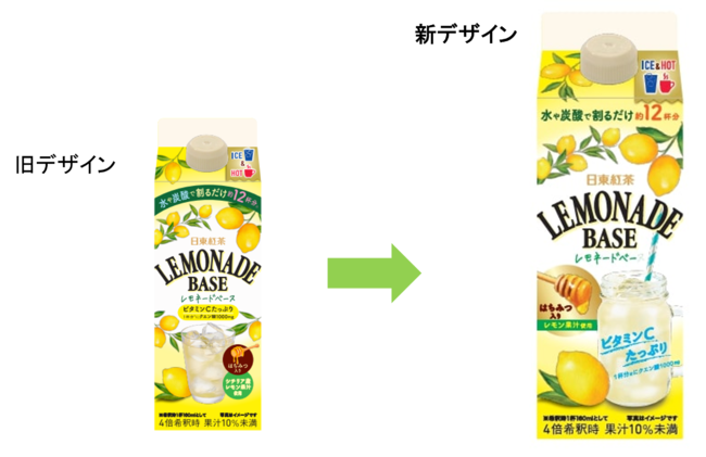 三井農林、「日東紅茶 レモネードベース」をリニューアル発売