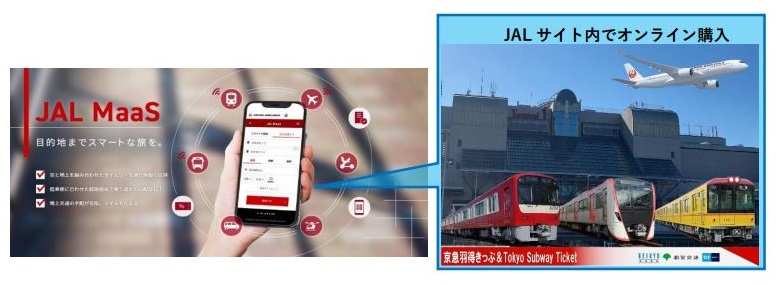 東京メトロ・東京都交通局・京急電鉄、JAL MaaSで「京急羽得きっぷ&Tokyo Subway Ticket」を発売