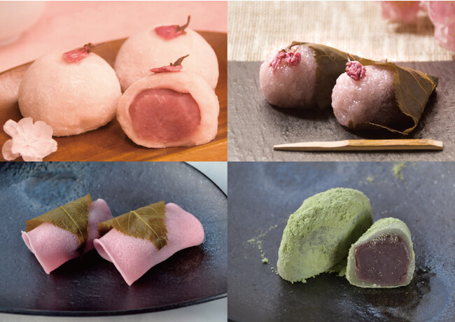 スエヒロ、桜やうぐいすなど「春」をイメージした和菓子4種を発売