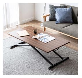 サンワサプライ、「サンワダイレクト」で天板の高さを変えられるセンターテーブルを発売