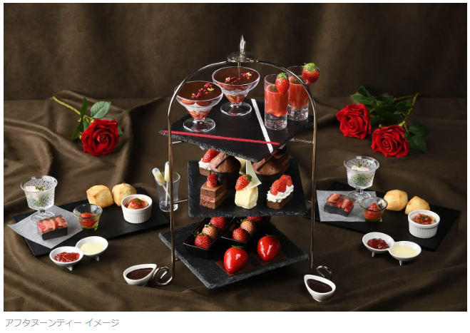 新宿プリンスホテル、「Strawberry&Chocolate Afternoon Tea」を期間限定販売