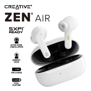 クリエイティブメディア、スティック型のワイヤレスイヤホン「Creative Zen Air」を直販限定発売