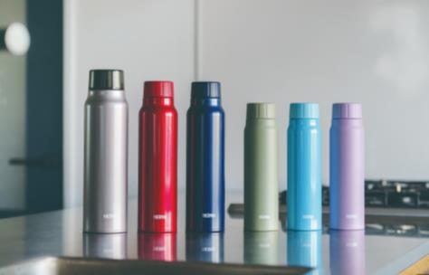 サーモス、「サーモス 保冷炭酸飲料ボトル」に「新カラー3色」と「新サイズ1L」を追加し発売