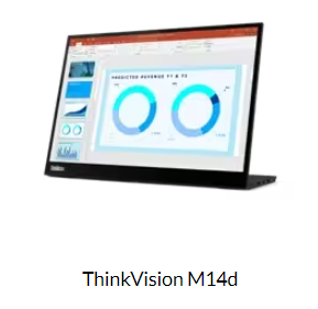 レノボ・ジャパン、14型モバイルモニター「ThinkVision M14d」を発表