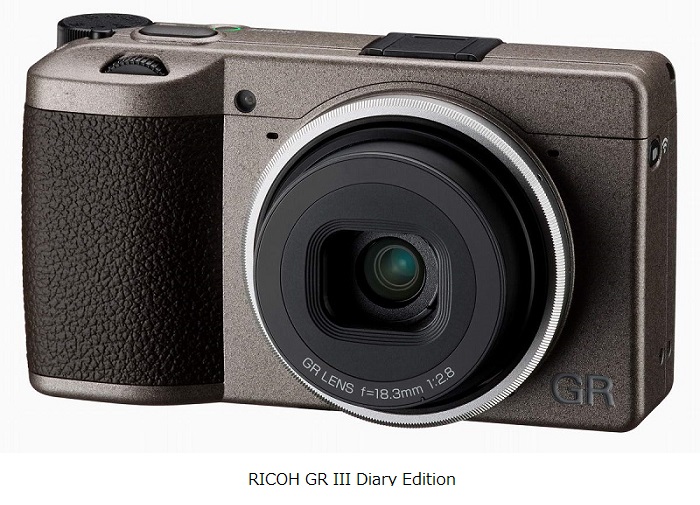 リコーイメージング、ハイエンドコンパクトデジタルカメラ「RICOH GR III Diary Edition」を発売