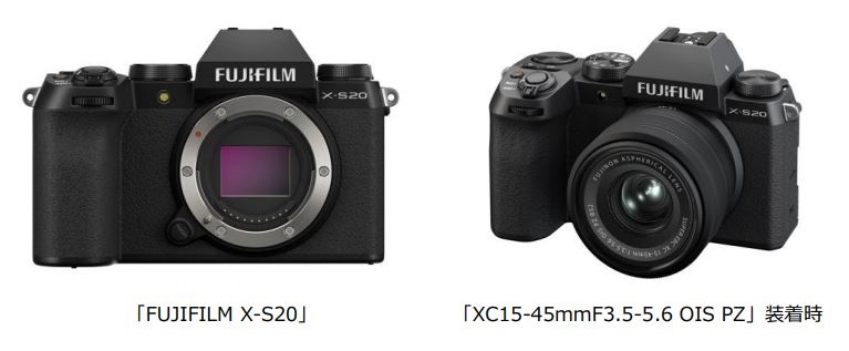 富士フイルム、ミラーレスデジタルカメラ「FUJIFILM X-S20」を発売