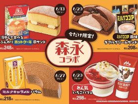 ファミリーマート、森永製菓・森永乳業とコラボレーションした4種のデザートを順次発売