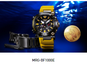 カシオ、G-SHOCKとFROGMANの周年記念モデルとしてダイバーズウオッチ「MRG-BF1000E」を数量限定発売