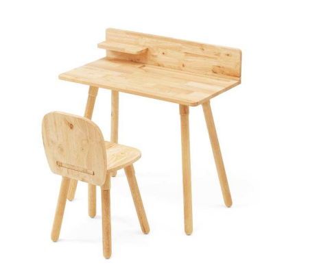 サンワサプライ、「サンワダイレクト」にてコンパクトで置きやすい天然木デスク＋椅子セットを発売