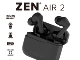 クリエイティブメディア、ANC完全ワイヤレスイヤホン「Creative Zen Air 2」を直販限定発売