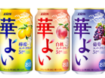 キリン、ALC.3%の果実スパークリング「キリン 華よい」を発売