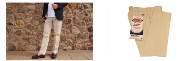 青山商事、「Dickies®（ディッキーズ）」に別注したビジネスシーンでも着回しのしやすいワークパンツに新色のオフホワイトを発売