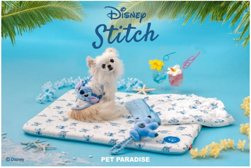 クリエイティブヨーコ、「ペットパラダイス」で「スティッチ」をデザインに取り入れた夏のペット用品新シリーズを発売