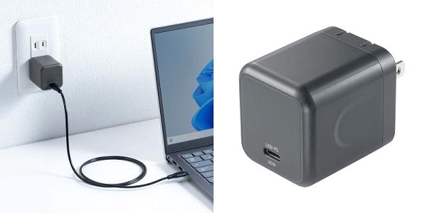 サンワサプライ、USB PD最大65W対応！Type-Cポート搭載の超小型USB充電器を発売