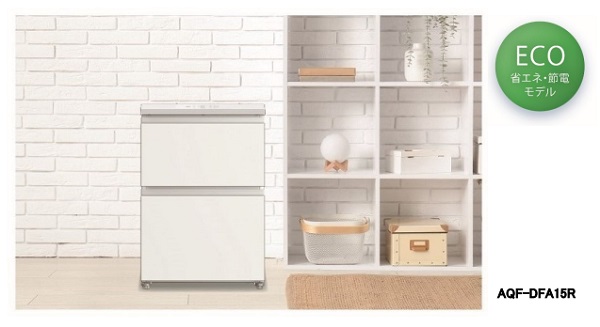 アクア、ファン式引き出し型冷凍庫「AQF-DFA15R」を発売