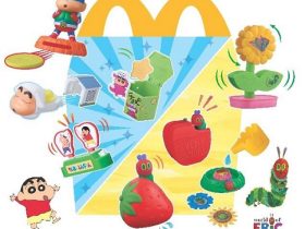 日本マクドナルド、ハッピーセット「クレヨンしんちゃん/はらぺこあおむし」を期間限定販売