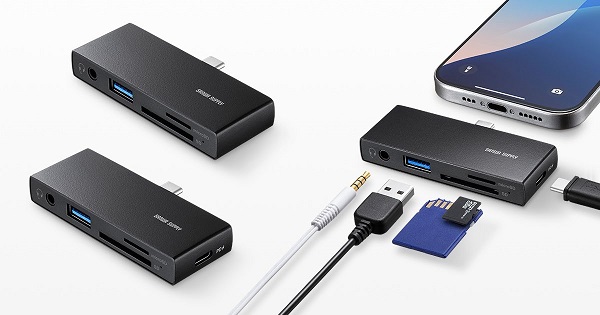 サンワサプライ、Type-C接続SD/microSDカードリーダー「ADR-5TCSD2BK/5TCSDP3BK」を発売